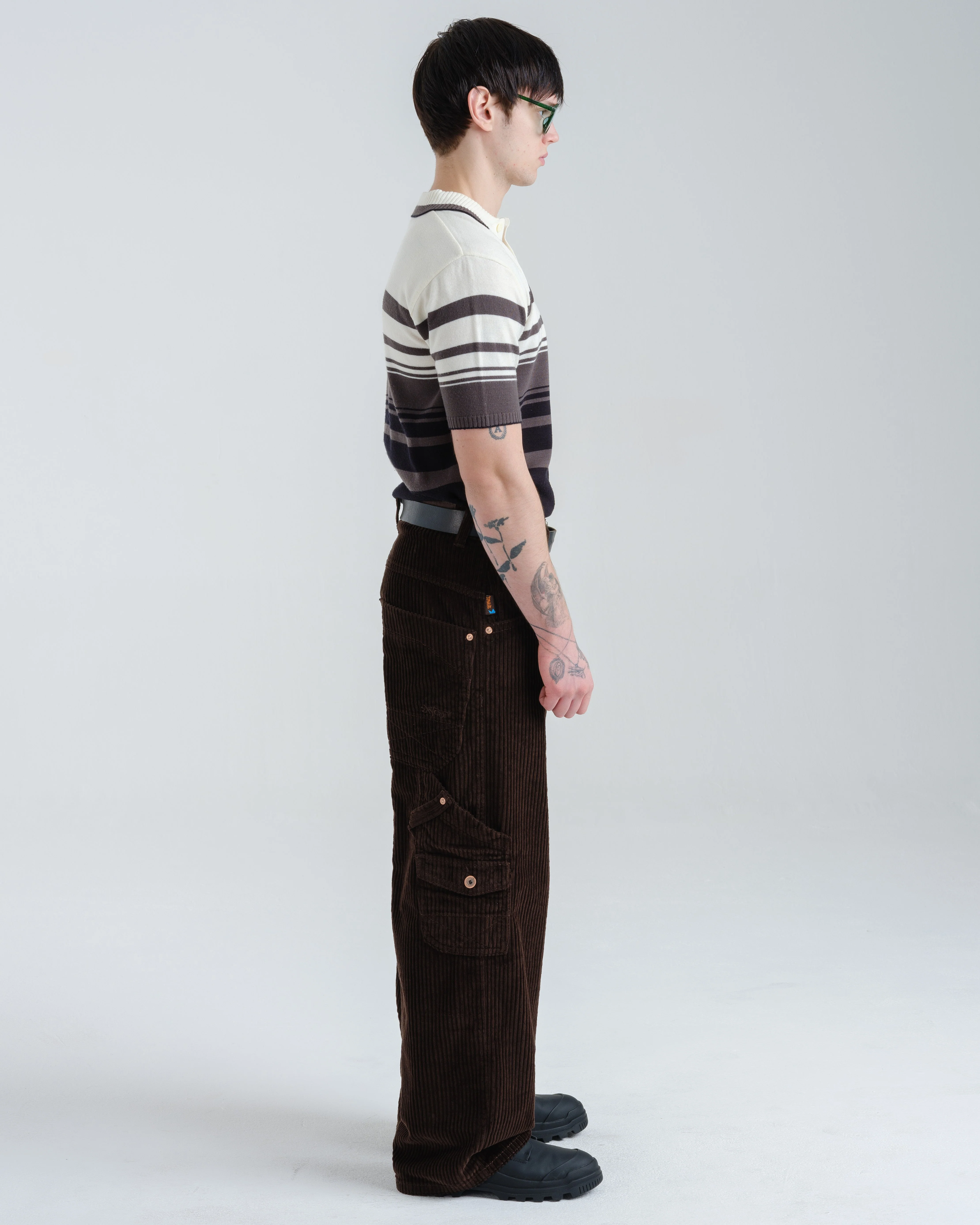 Torque Cargo Carpenter. 23". 4 Wale Corduroy. Java Brown. - Image 5